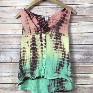 American rag crop tie dye tank